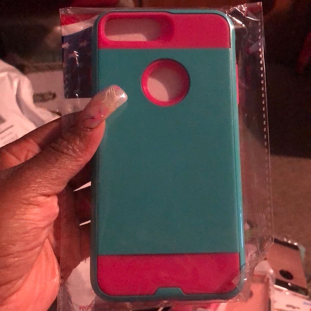 iPhone 7/8 Plus dual layer brushed metal case